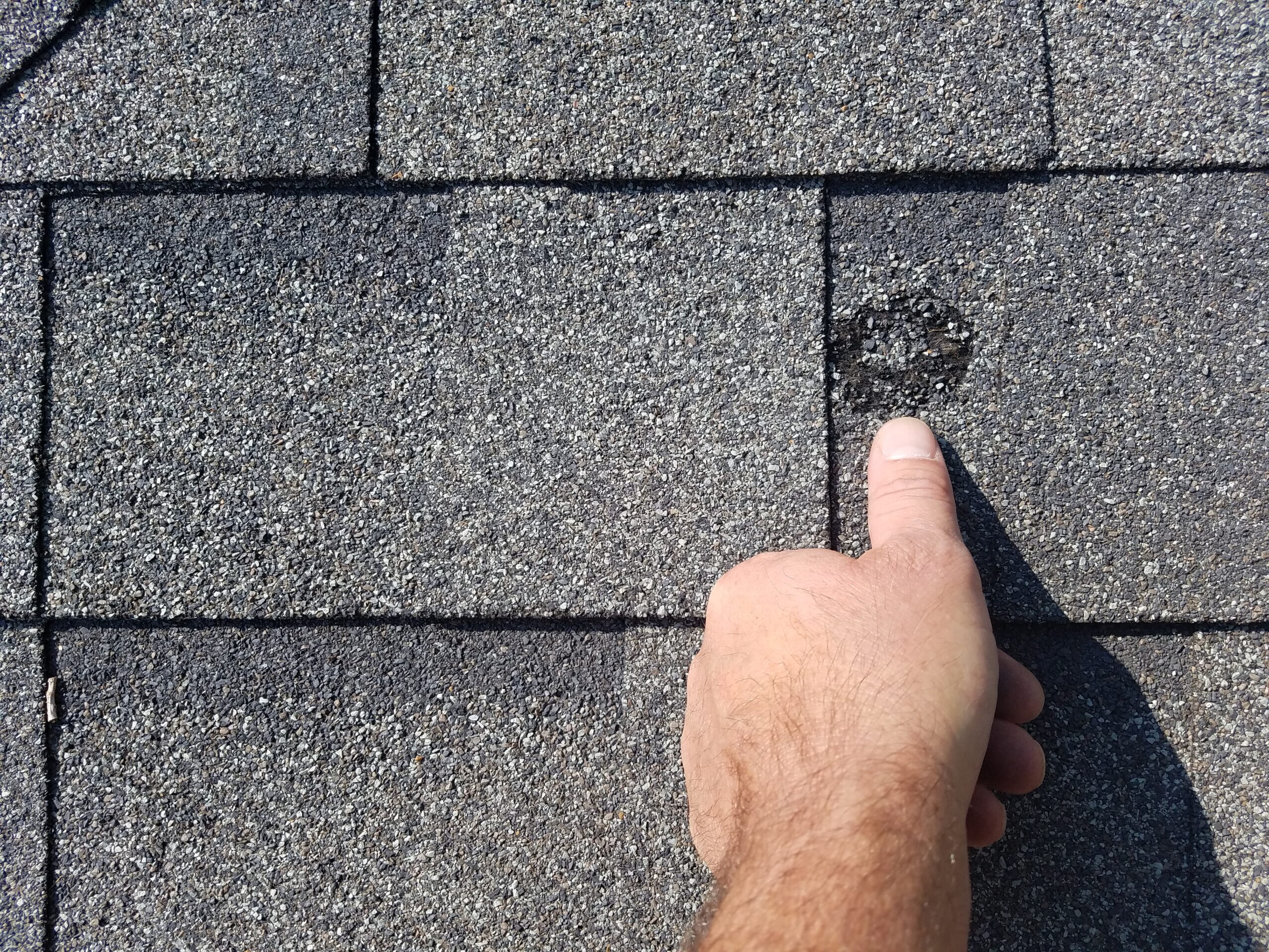 Hail damage roof replacement