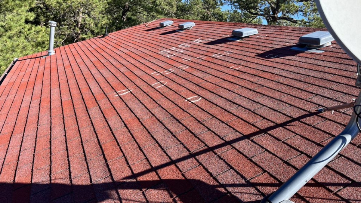 Roof inspection by Custom Exteriors