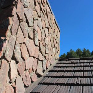 Estes park roofing contractor installing synthetic shake shingle roof replacement