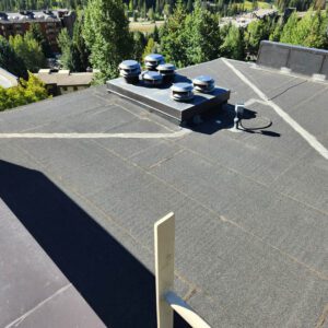 Flat roof replacement by Greeley commercial roofing contractor