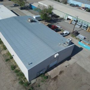 Commercial metal roof replacement in Greeley by commercial roofing company
