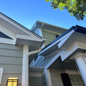 Gutter and siding replacement by Custom Exteriors