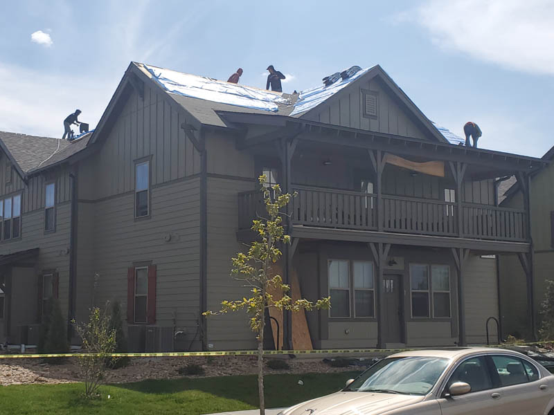 Multi-family roof replacement by custom Exteriors