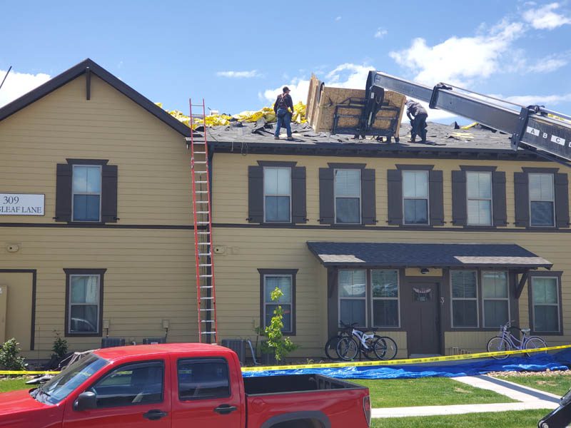 Multi-family roof replacement in Northern Colorado by Custom Exteriors