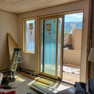 Mulit-family community window and patio door replacements by Custom Exteriors