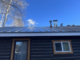 Metal roof installed by Custom Exteriors