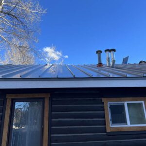 Metal roof installed by Custom Exteriors