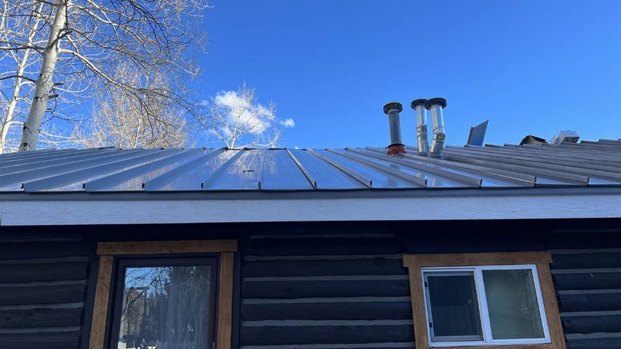 Metal roof installed by Custom Exteriors