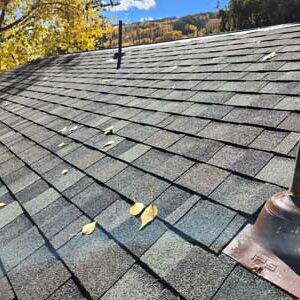 New Asphalt roof installed by Custom Exteriors