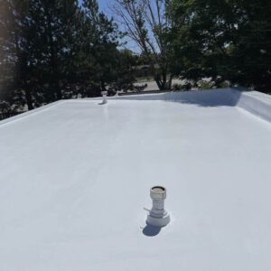Commercial roof coating by Custom Exteriors