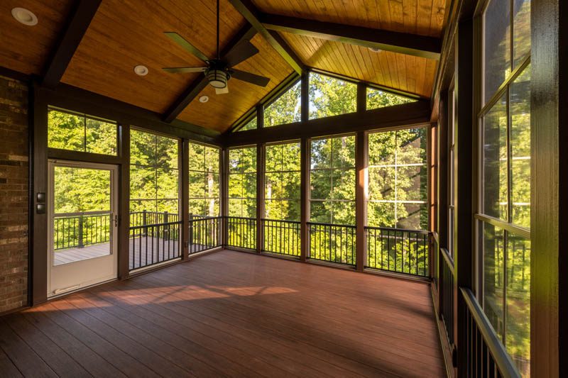 Custom Exteriors can install sunroom windows like these in homes