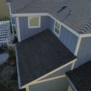 Asphalt shingle roof replacement by Custom Exteriors
