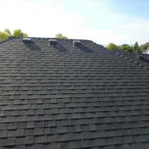 Residential Roof replacement with asphalt shingles by Custom Exteirors