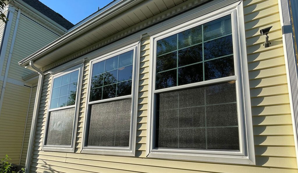 Double hung windows installed by Custom Exteriors