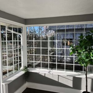 Sunroom window installed by Custom Exteriors, a Colorado Springs window installation company