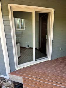 Window and sliding door replacement project completed by Custom Exteriors