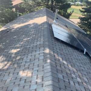 Roof replacement by Custom Exteriors, a Fort Collins exterior remodeling and window contractor