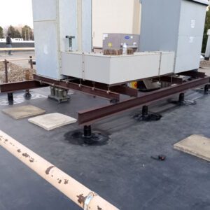 Commercial roofing company, Custom Exteriors completes a flat roof replacement in Denver, Colorado