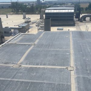 Commercial roof replacement by Custom Exteriors