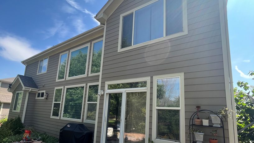 Window replacement on a Northern Colorado home by Custom Exteriors, a Fort Morgan window replacement company