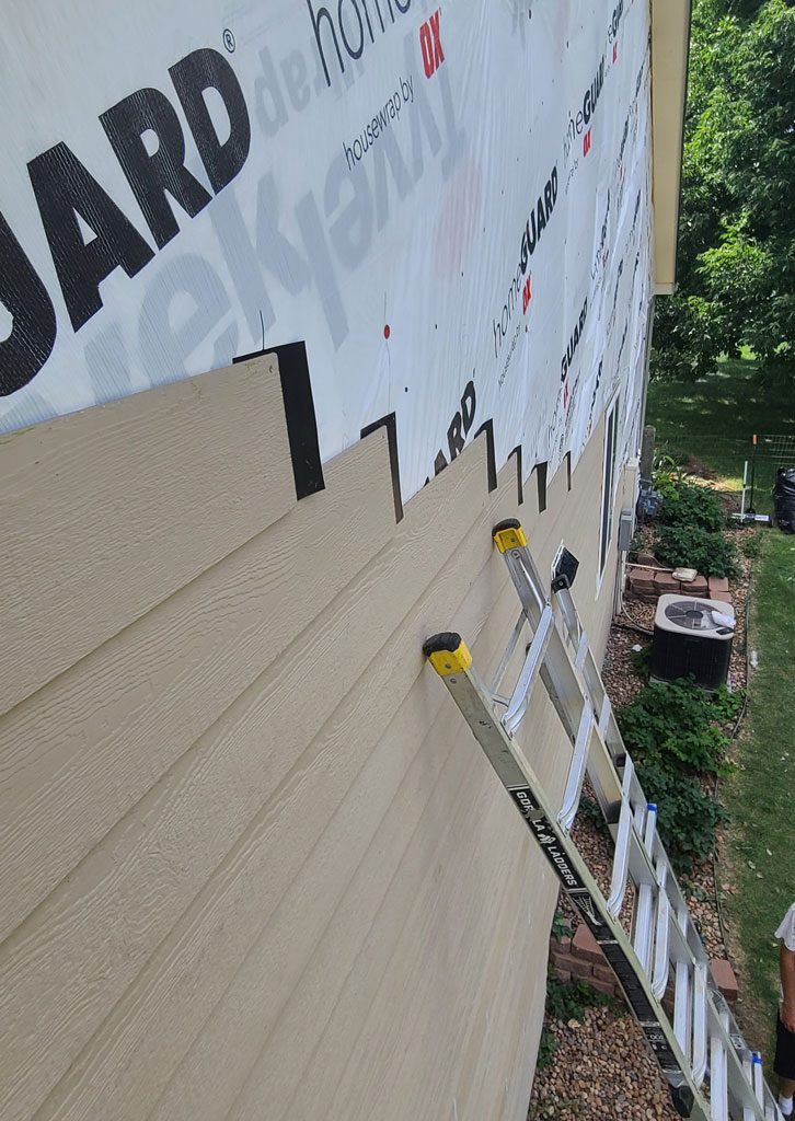 Siding replacement by Custom Exteriors, a Northern Colorado siding replacement company