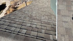 Roof inspection by Greeley roofing contractor, Custom Exteriors