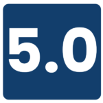 A photo of a 5.0 indicating our 5 star rating