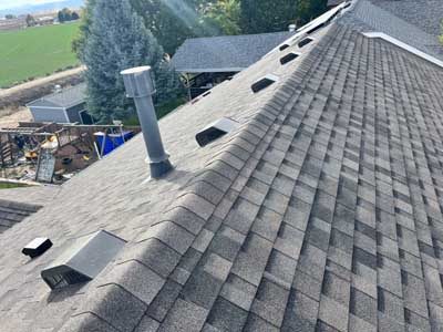 Residential roof replacement completed locally by Custom Exteriors