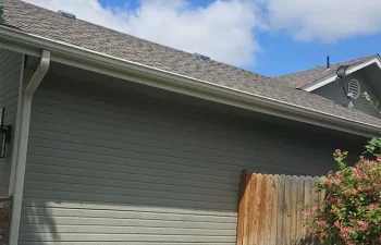 New gutters on a Custom Exteriors customer home in Greeley