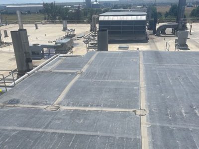 Commercial roof replacement by Custom Exteriors